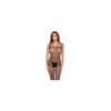 Bodystocking large maille ouvert à l'entrejambe 